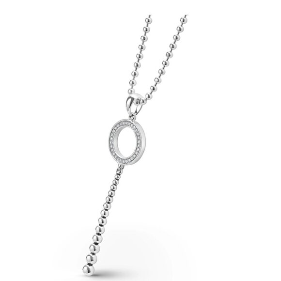Caviar Spark Drop Circle Diamond Pendant Necklace from Lagos (sold out online) - Picture 4 of 14